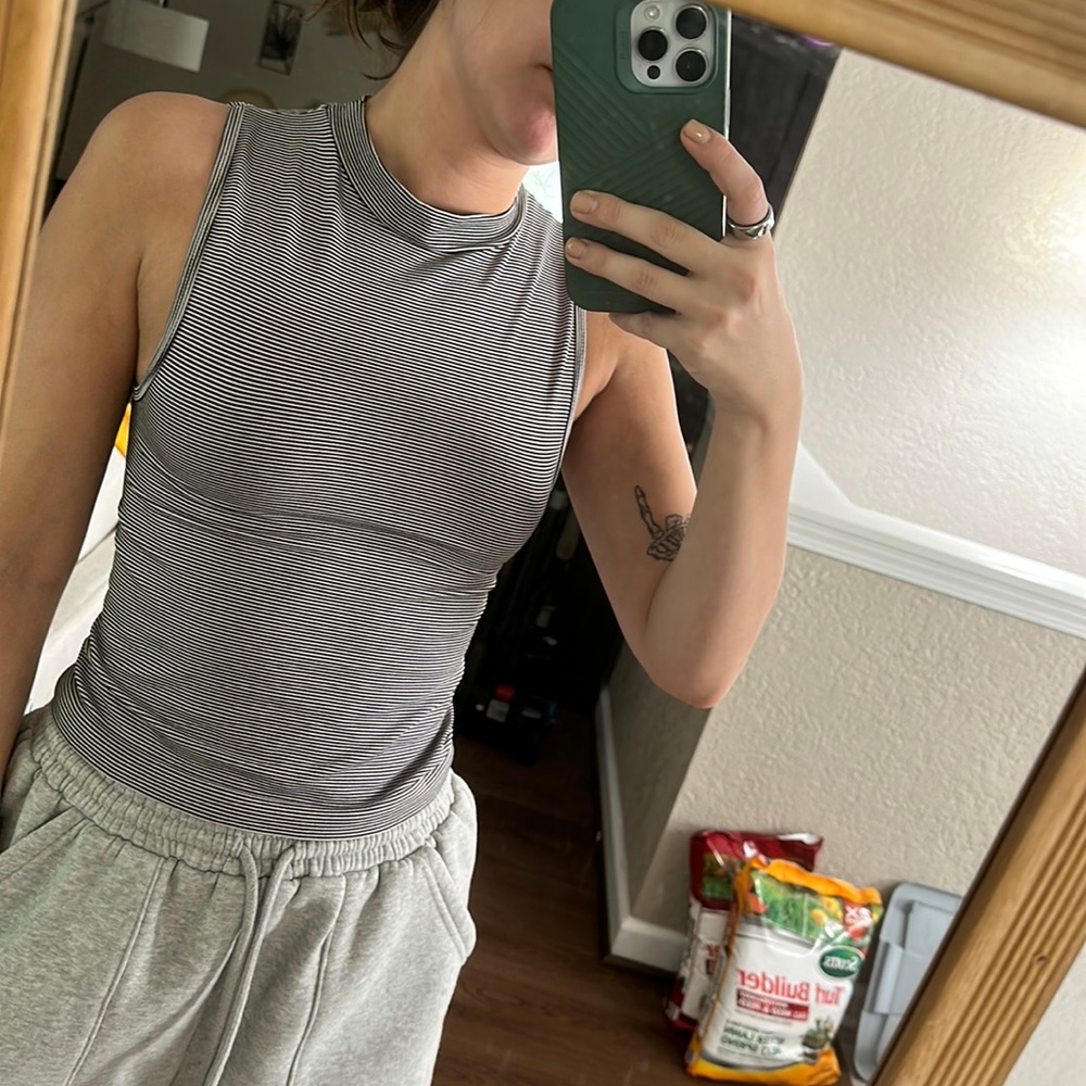 Striped halter tank